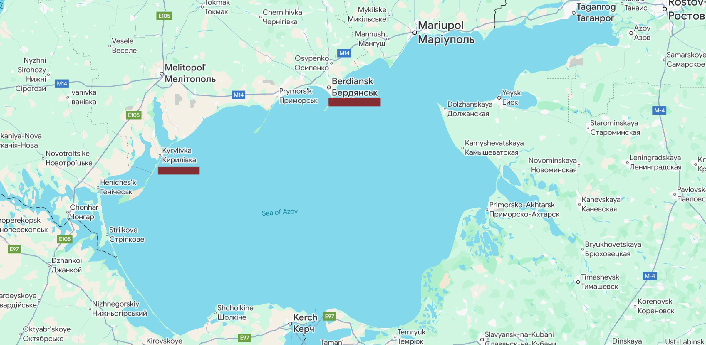 Heavy fuel oil from sunken Russian tankers washed up on the coast of the Azov Sea in the Zaporizhzhia region